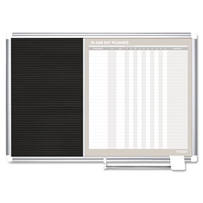 Picture of Bi-Silque Visual Communication Products GA0287830 MasterVision In-Out and Notice Board- 24x18- Silver Frame