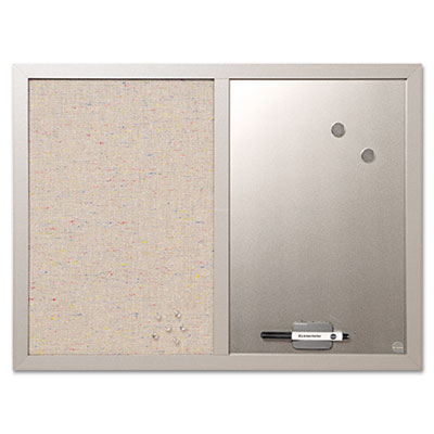 Picture of Bi-Silque Visual Communication Products MX04331608 MasterVision Combo Bulletin Board- Bulletin-Dry Erase- 24X18- Gray Frame
