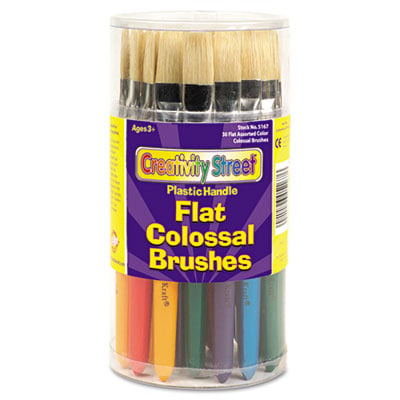 Picture of Chenille Kraft 5167 Colossal Brush- Natural Bristle- Flat- 30-Set
