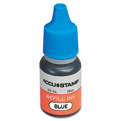 Picture of Consolidated Stamp 090682 ACCU-STAMP Gel Ink Refill&#44; Blue&#44; 0.35 oz Bottle
