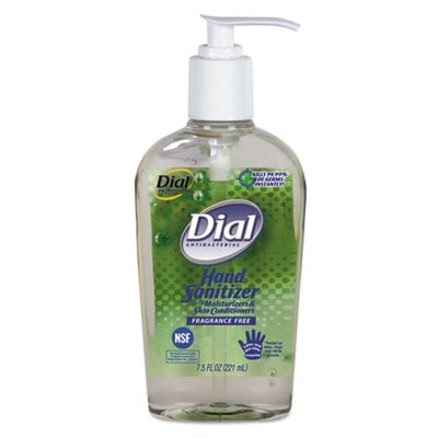 Picture of Dial 01585EA hygienic Gel Sanitizer with Moisturizer- 7.5 oz- Fragrance-Free
