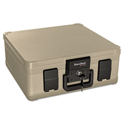 Picture of Fireking SS103 Fire and Waterproof Chest&#44; 15.9w x 12.4d x 6.5h&#44; Taupe
