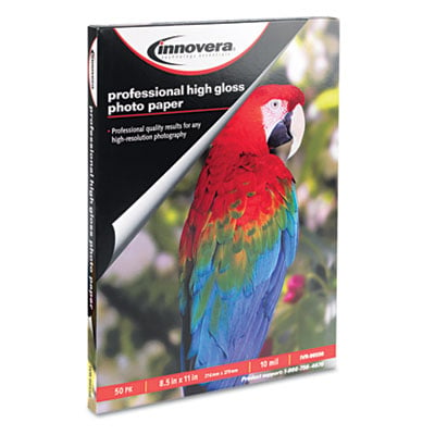 Picture of Innovera 99550 High-Gloss Photo Paper&#44; 8.5 x 11&#44; 50 Sheets-Pack