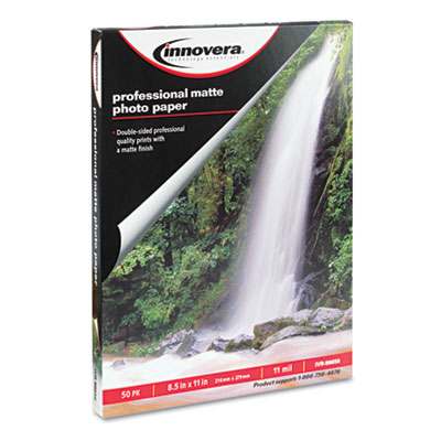 Picture of Innovera 99650 Heavyweight Photo Paper&#44; Matte&#44; 8.5 x 11&#44; 50 Sheets-Pack