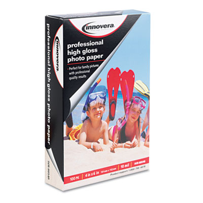 Picture of Innovera 99546 High-Gloss Photo Paper&#44; 4 x 6&#44; 100 Sheets-Pack