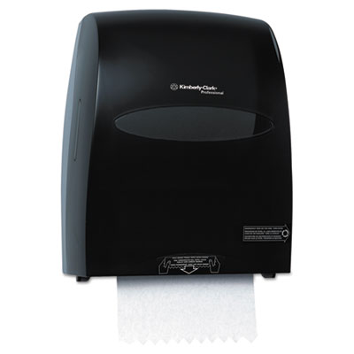Picture of Kimberly-Clark 09996 SANITOUCH Hard Roll Towel Dispenser- 12.6w x 10.2d x 16.1h- Smoke-Gray