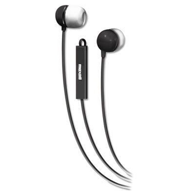 In-Ear Buds with Built-in Microphone, Black-White -  Spark, SP39368