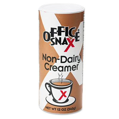 Picture of Office Snax 00020CT Reclosable Canister of Powder Non-Dairy Creamer- 12-oz- 24 per Carton