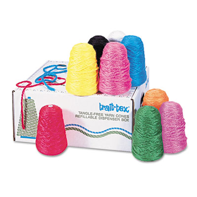 Picture of Pacon 0000130 Trait-tex Yarn Dispenser- 100 Percent Acrylic- 3-Ply- Assorted Colors