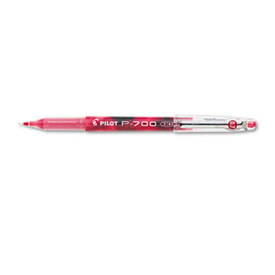 Picture of Pilot 38612 P-700 Gel Roller Ball Stick Pen- Needle Point- Red Ink- 0.7mm Fine- Dozen