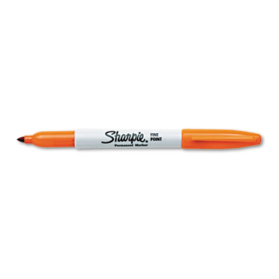 Sanford Ink 30006 Permanent Marker- Fine Point- Orange- Dozen