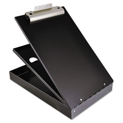 Picture of Saunders 21117 Cruiser Mate Aluminum Storage Clipboard- 1 in. Capacity- Holds 8.5 x 12- Black