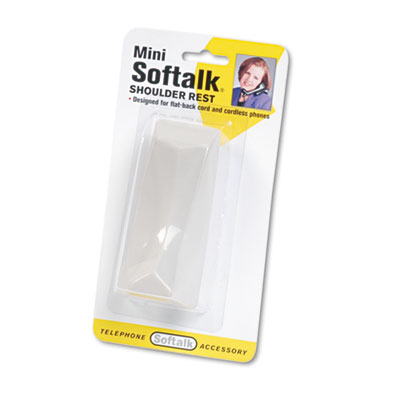 Picture of Softalk 333M Mini Softalk Telephone Shoulder Rest&#44; 4.5 Long x 1.75w x 2h&#44; Pearl Gray