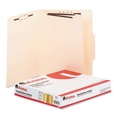 Picture of Universal 10300 Manila Classification Folders- Letter- Six-Section- 15-Box