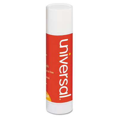 Picture of Universal 76752 Permanent Glue Stick- 1.3 oz.- Stick- Clear- 12-Pack