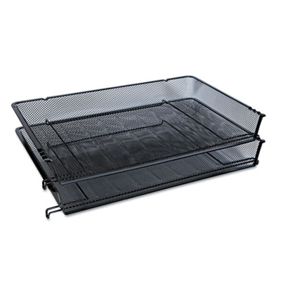 Picture of Universal 20012 Mesh Stackable Side Load Tray- Legal- Black