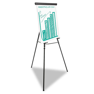 Picture of Universal 43034 Heavy Duty Presentation Easel- 69 in. Maximum Height- Metal- Black