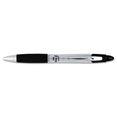 Picture of Zebra 22410 Z-Grip MAX Ballpoint Retractable Pen- Black Ink- Medium- Dozen