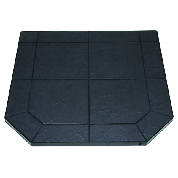 Picture of American Panel 48 sl ped-rg Riser For Volcanic Sand 48 Inch X 48 Inch Single Cut Corner Stove Board- 6 Inch High