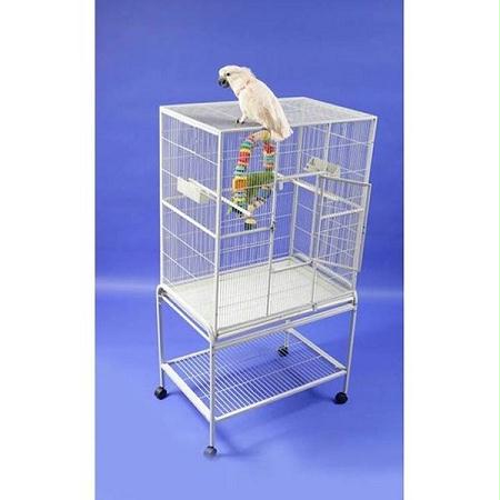 Picture of A&e Cages AE-13221W Wrought Iron Flight Cage - White