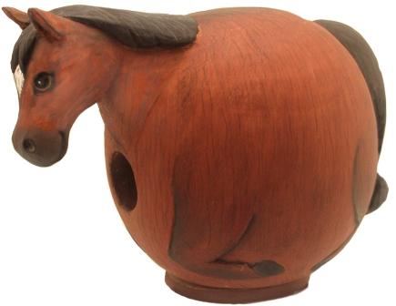 Picture of Songbird Essentials Brown Horse Gord-O Birdhouse