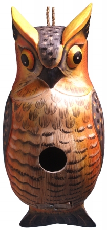 Picture of Songbird Essentials Great Horned Owl Birdhouse