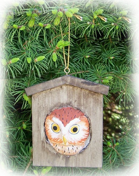 Picture of Songbird Essentials Owl House Ornament