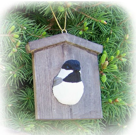 Picture of Songbird Essentials Chickadee House Ornament