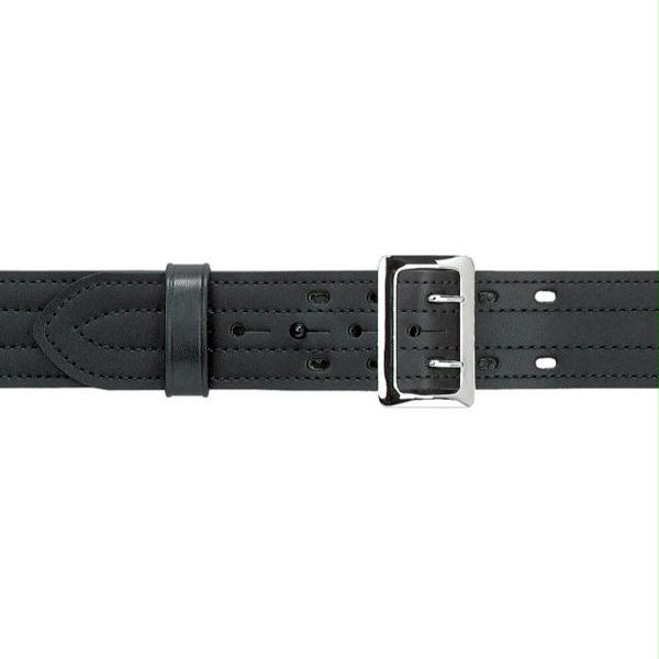 Picture of Safariland 87-38-6 87 Suede Lined Belt with Buckle- Black- Plain- Chrome- Size 38