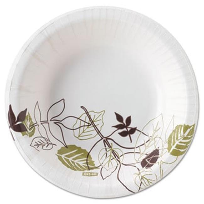 Dixie SXB12WS Pathways Heavyweight Paper Bowls- WiseSize- 12 oz- Green-Burgun...