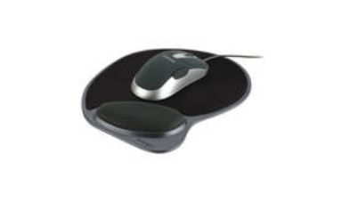 Computer Memory Foam Mouse Wrist Pillow - Black -