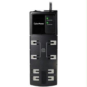 Picture of Cyberpower Systems 8 Nema 5-15r Outlets 6 Ft Cord 1800 Joules Emi-rfi $250k Ceg - CSB806