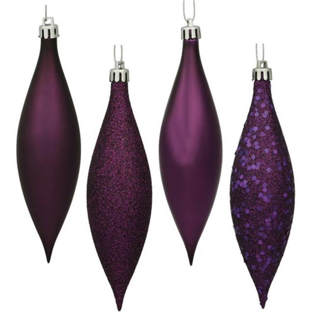Vickerman N500126 5.5 in. Plum Drop 4 Finish Asst 8-Bx