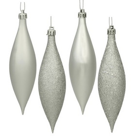 N500107 5.5 in. Silver Drop 4 Finish Asst 8-Bx