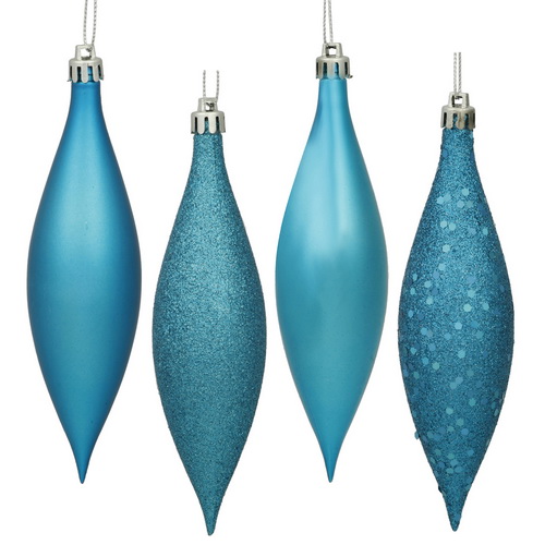 5.5 in. Turquoise Drop 4 Finish Asst 8-Bx