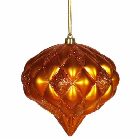 5.7 in. Burnish Orange Matte-Glitt Diamond