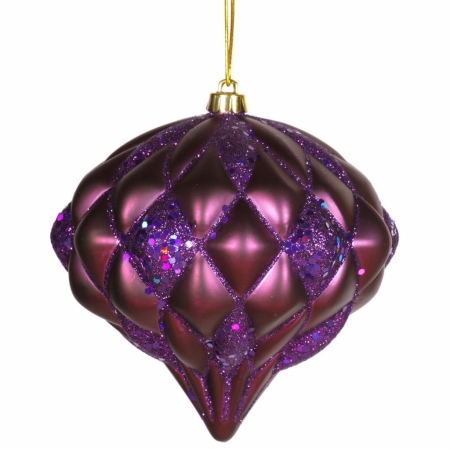 5.7 in. Plum Matte-Glitter Diamond