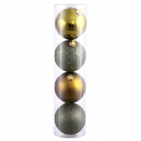 N591214A 4.75 in. Olive 4 Finish Ball Asst 4-Box