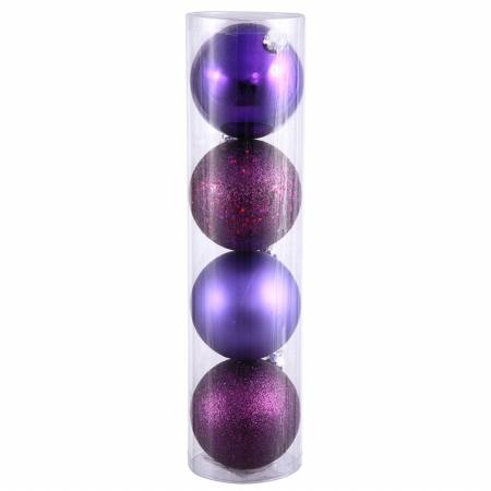 4.75 in. Plum 4 Finish Ball Asst 4-Box