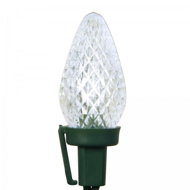 25Lt LED C7 PurWht Refl Ec Set Gw 8 in. Sp