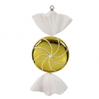 18.5 in. Lime White Swirl Candy