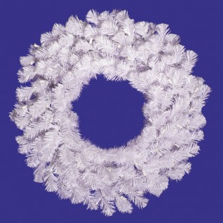 A805860 60 in. Crystal White Wreath 480 Tips
