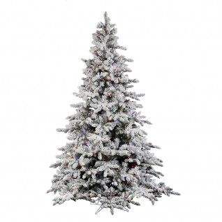 A895147LED 4.5 ft. X 41 in. Flocked Utica 250Multi -  Vickerman