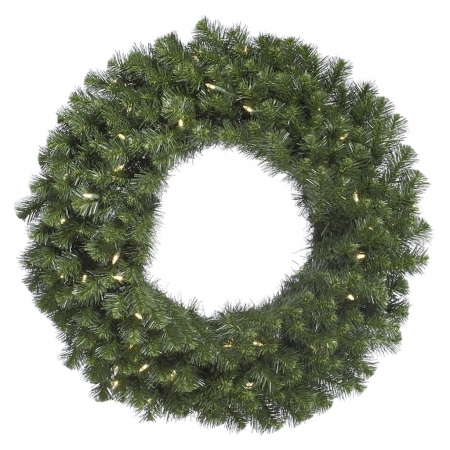 84 in. Douglas Fir Wreath 400WmWht LED