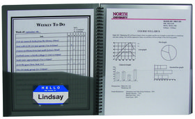 Picture of C-Line Products 33081 8-Pocket Poly Portfolio 8.5x11 Smoke