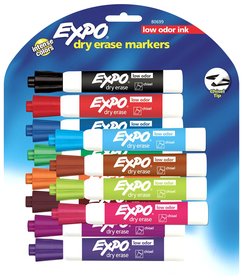 Picture of Sanford Lp 80699 Expo Low Odor Chisel Tip Dry Erase Marker Chisel Asst