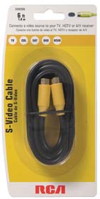 Picture of Audiovox VH976R RCA S-Video Cable Black 6ft Black