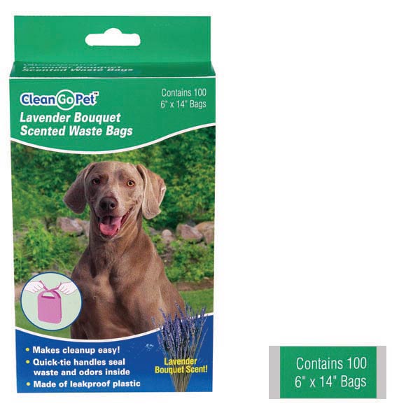 Picture of Clean Go Pet ZW034 25 Lavender Scent Waste Bags 250 Count