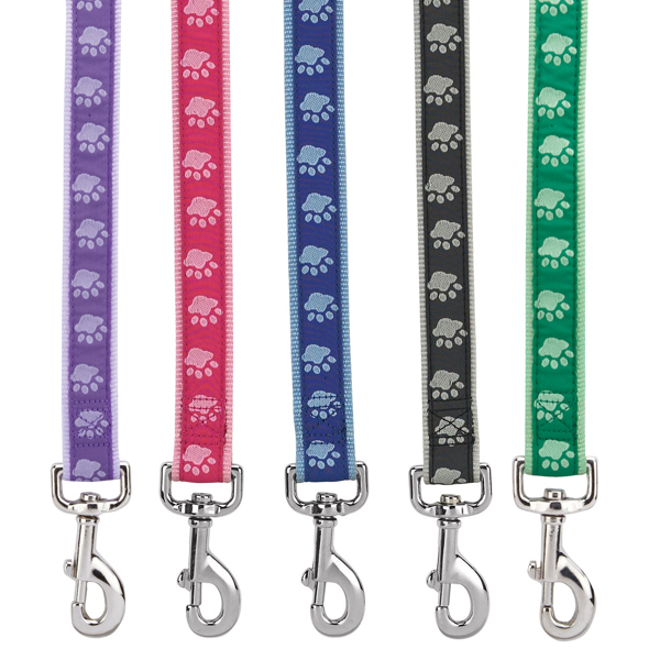 Picture of Guardian Gear ZA886 66 43 Two Tone Pawprint Lead 6 Ft x 1 In Green