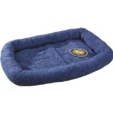 Picture of Slumber Pet ZW260 36 90 Sherpa Crate Bed 35.75 x 22.75 In Slate Blue